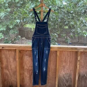 Etienne Marcel Women's Dark Wash Denim Overalls Size S